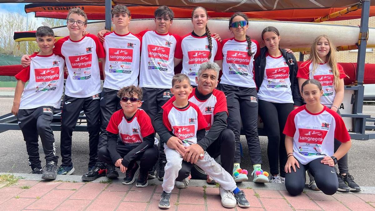 Equipo del San Gregorio Ciudad de Zamora, campeón en Valladolid.