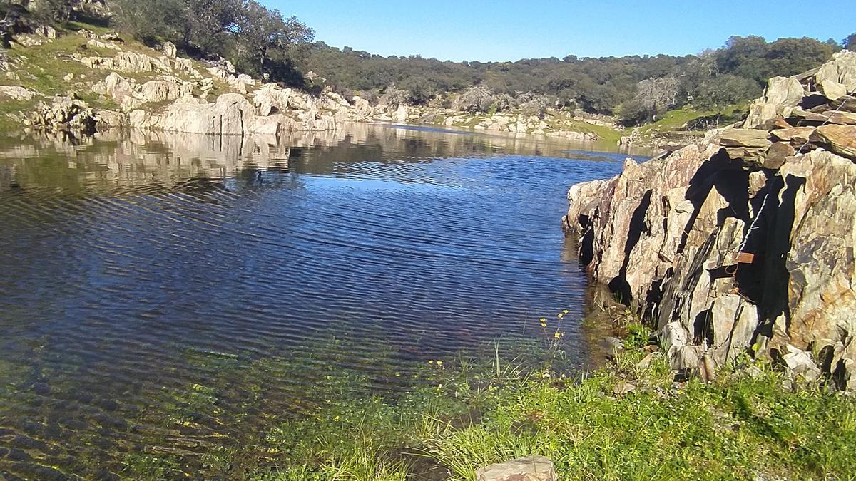 Nacimiento del río Morisco en Garrovillas de Alconétar.