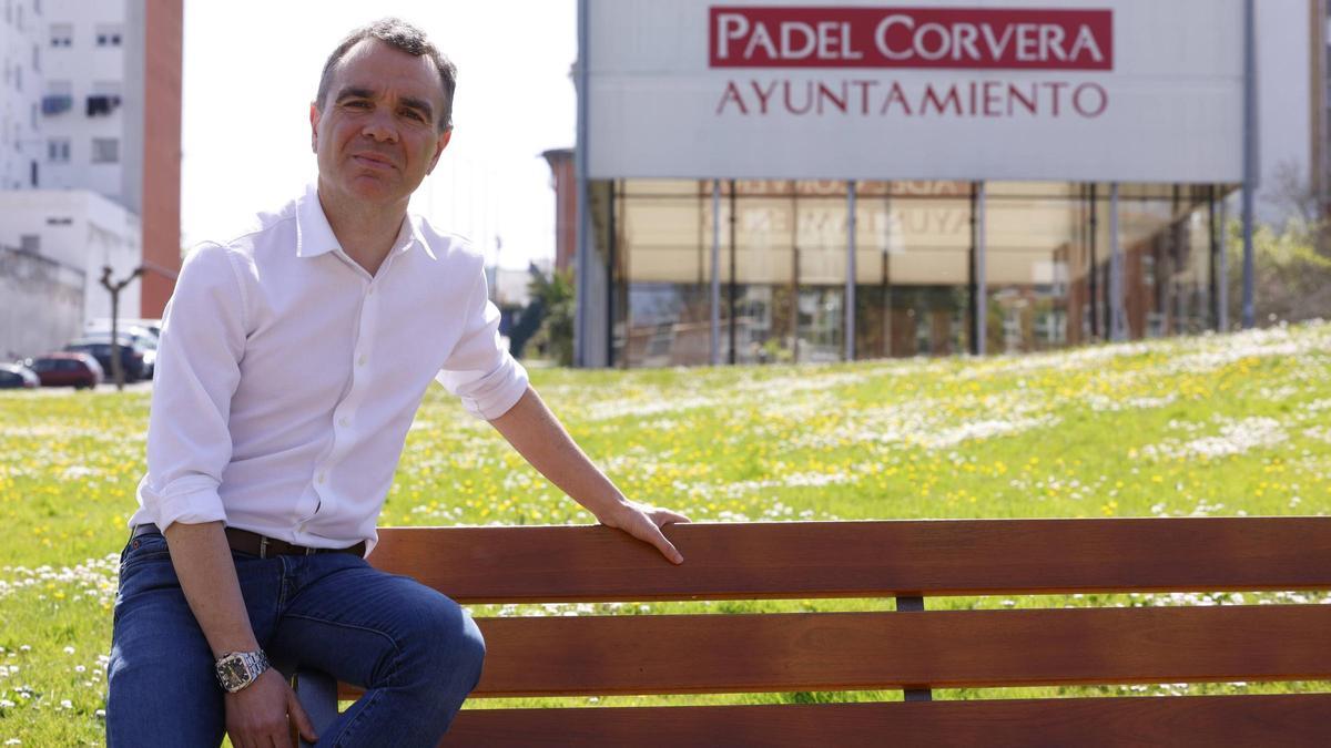 Iván Fernández, en la zona deportiva de Los Campos.