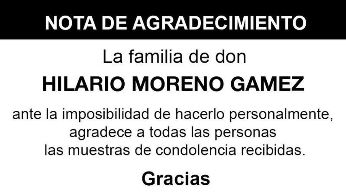 Nota Hilario Moreno Gamez