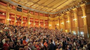 El Bayreuther Festspiele, el principal teatro de la localidad bávara.