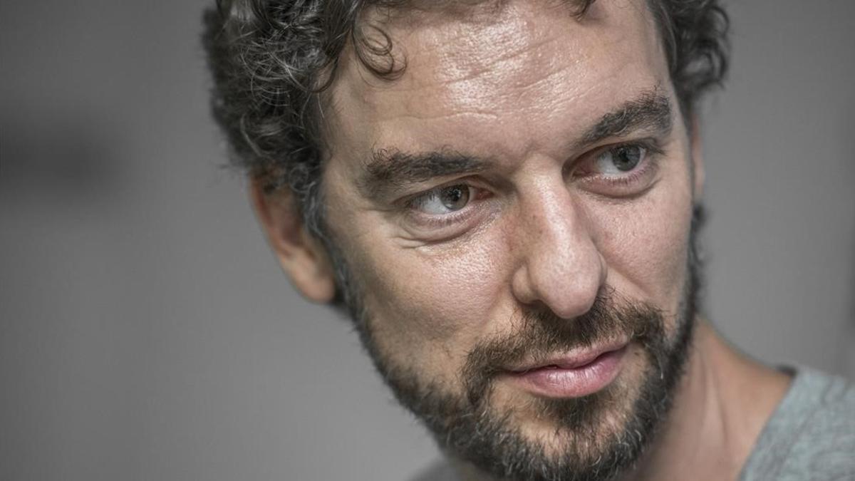 Pau Gasol, en un momento de la entrevista.