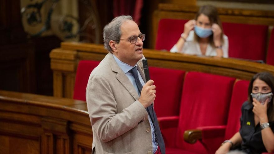 Torra dona suport als acusats: «Aquest matí cinc demòcrates seran jutjats al TSJC»