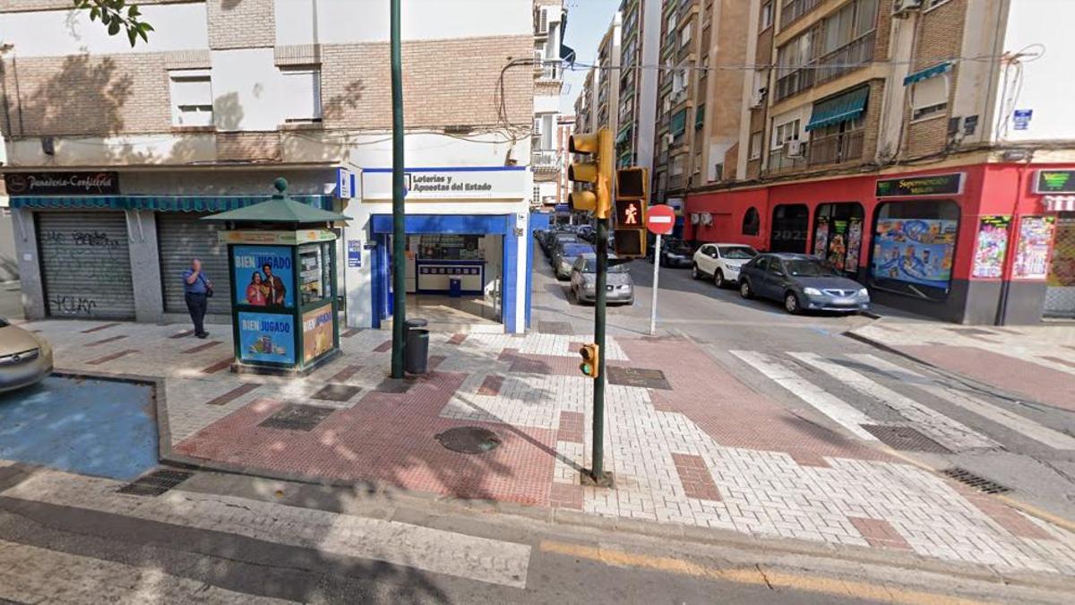 Administración de loterías nº73 de Málaga, situada en el Camino de San Rafael