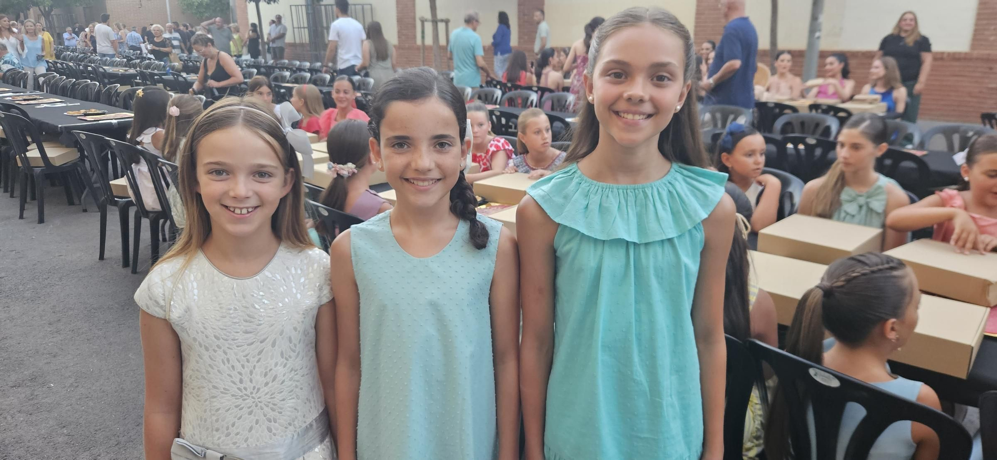 Candidatas a Fallera Mayor Infantil de València 2025 en la "punxà"