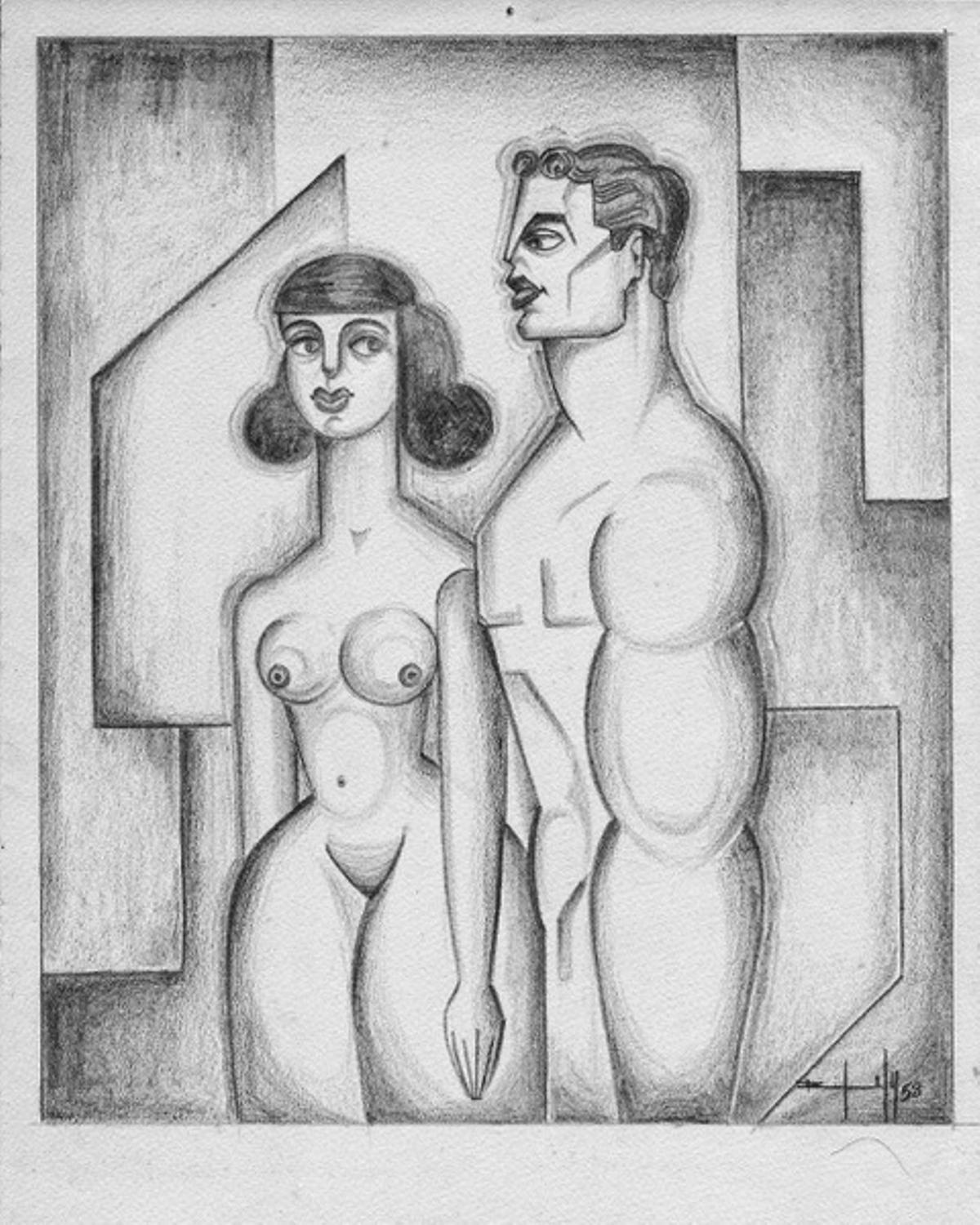 Obra que lleva el sello de Rafaely, cuya exposición se puede visitar en la Casa Gourié de Arucas hasta el 30 de abril.