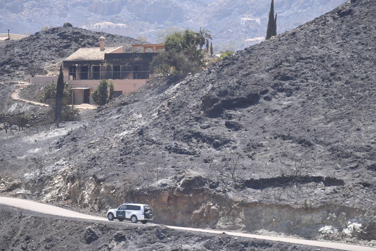 Incendio de Los Gallardos, en imágenes