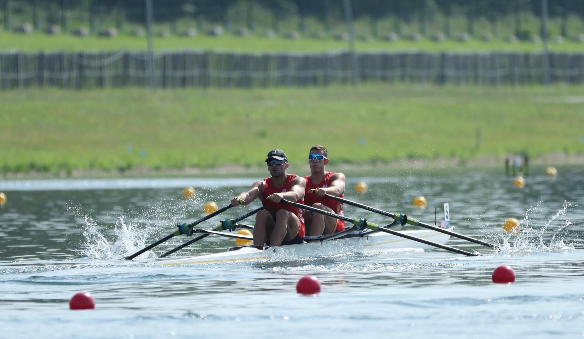 La semifinal olímpica de doble scull con Rodrigo Conde y Aleix García