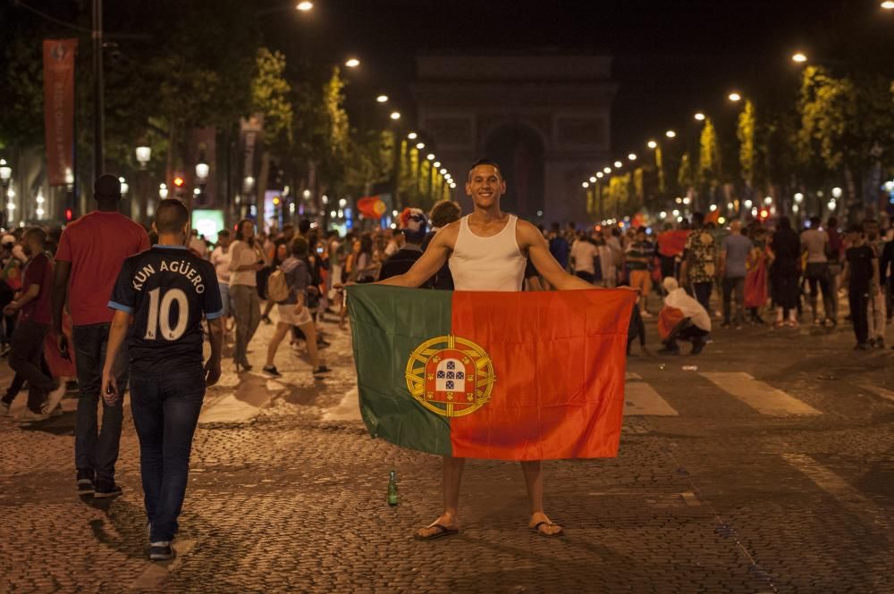 Euforia de la afición de Portugal por la Eurocopa