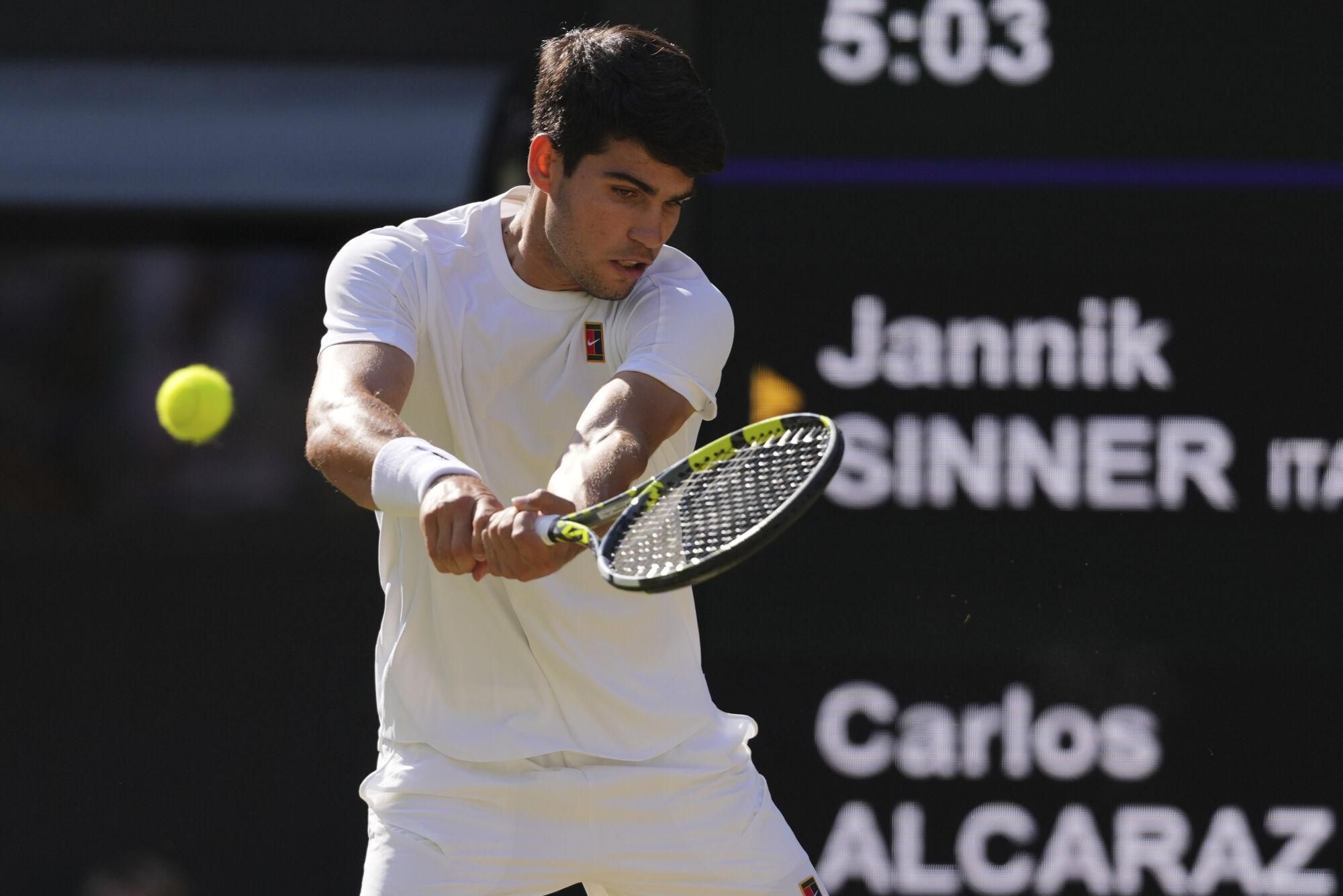 Final de Wimbledon: Jannik Sinner - Carlos Alcaraz.
