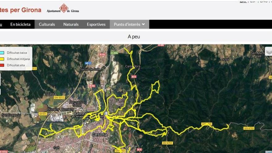 Retiren el web de rutes de l&#039;Ajuntament de Girona