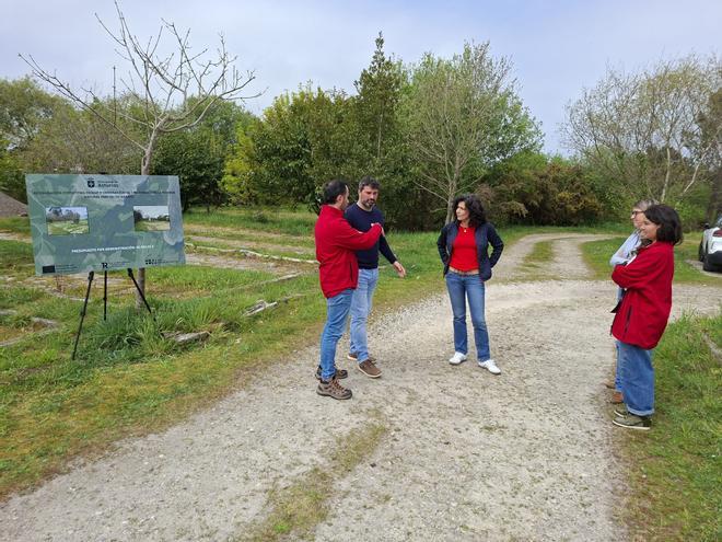En imágenes: Presentación del proyecto de mejora de los aparcamiento y el acceso a Barayo desde el lado de Valdés