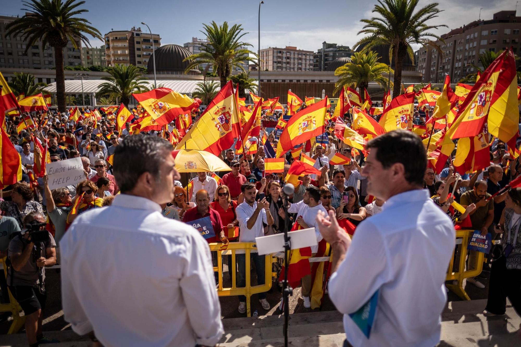 Manifestación contra la ley de amnistía en Santa Cruz de Tenerife