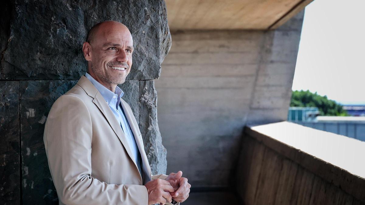 Alfonso Cabello, en calidad de presidente de la empresa pública Proexca, durante la entrevista con este diario.
