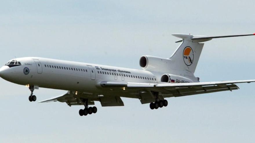 Un avión Tupolev, similar al siniestrado, en una imagen de archivo.