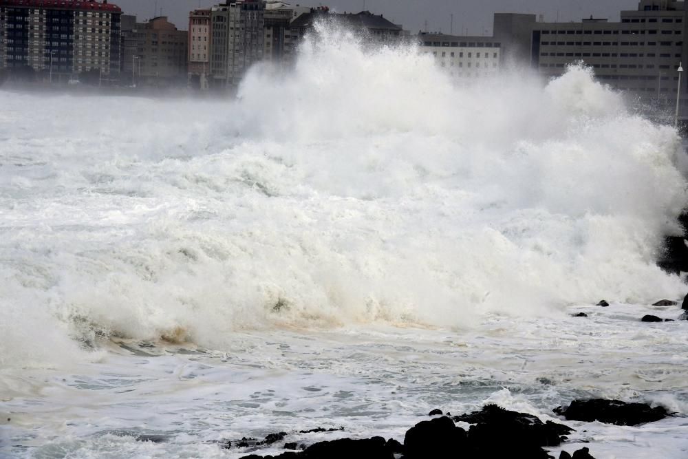 Temporal de viento en A Coruña