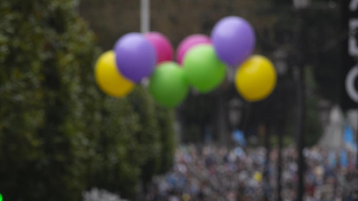 Los partidarios de la cooficialidad del asturiano se manifiestan en Oviedo