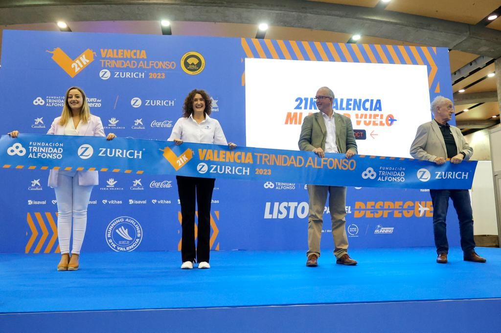 La presentación del Medio Maratón de València, en imágenes