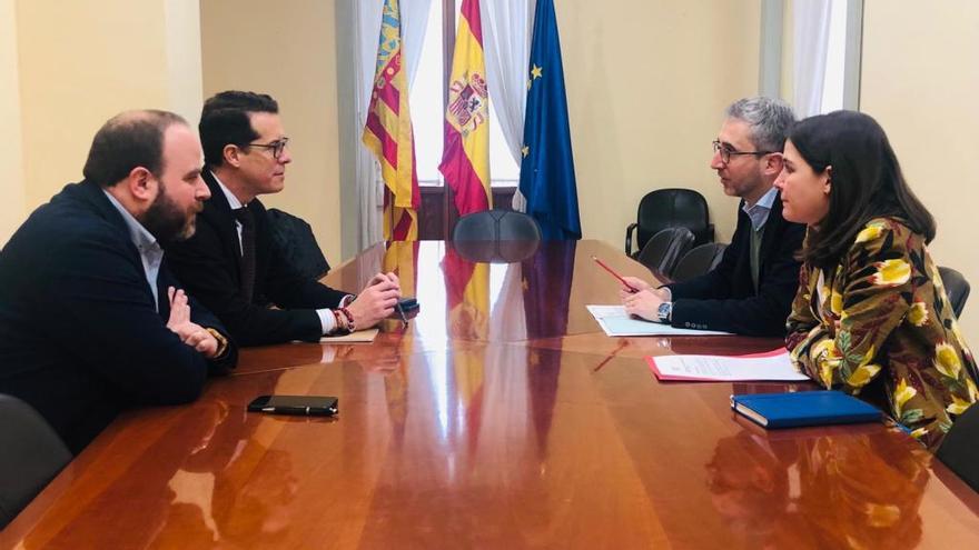 El conseller España con el presidente de la FVMP, Rubén Alfaro