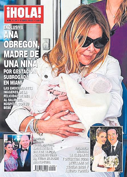 Cover der Zeitschrift "Hola!" mit der Geburt der Tochter von Ana Obregón