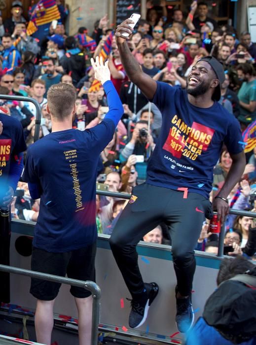 Rua del Barça: les millors fotos de la festa dels campions