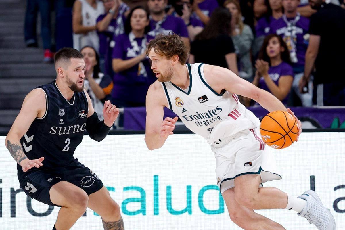 Jantunen, en una acción del encuentro ante Bilbao Basket