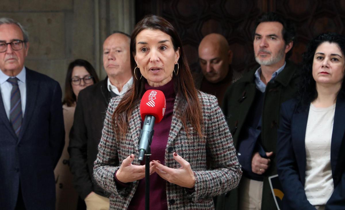 La consellera Ruth Merino, en un momento de su intervención.