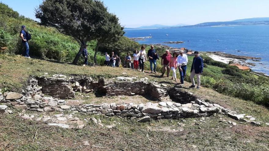 Una de las zonas de excavación, con los restos de una vivienda de época romana.