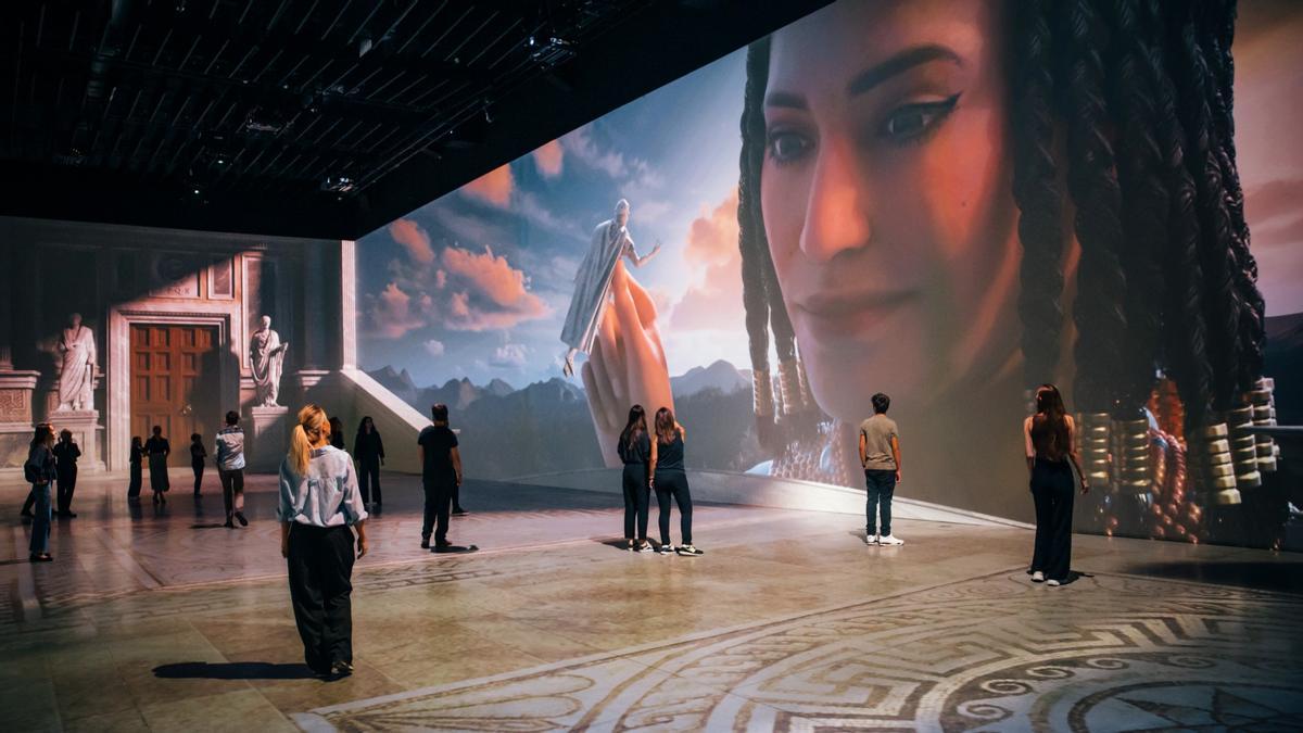 Exposición inmersiva de Cleopatra en Matadero