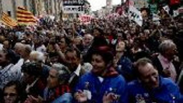Acto masivo contra el Plan Hidrológico en Zaragoza