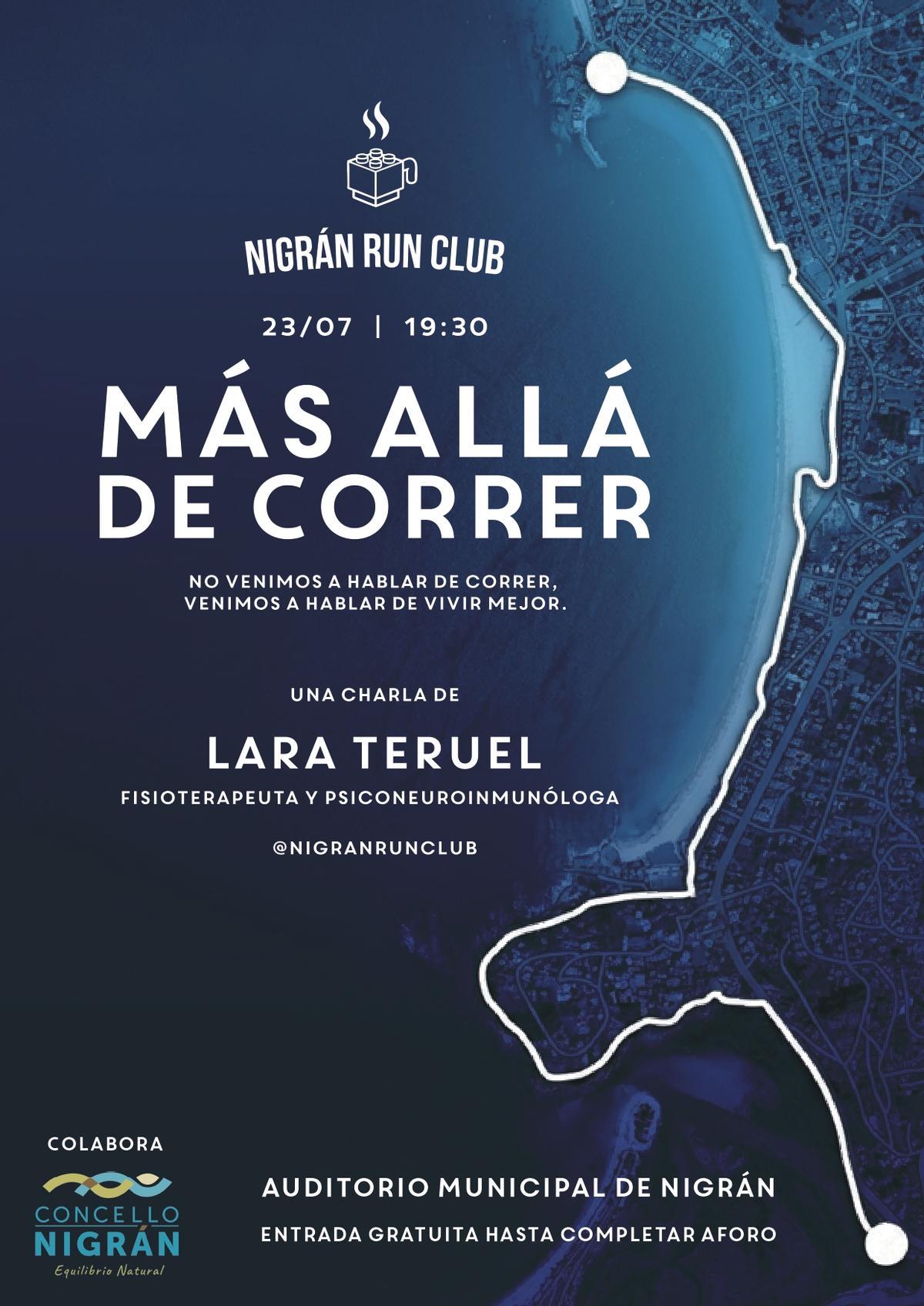 Cartel de la charla.