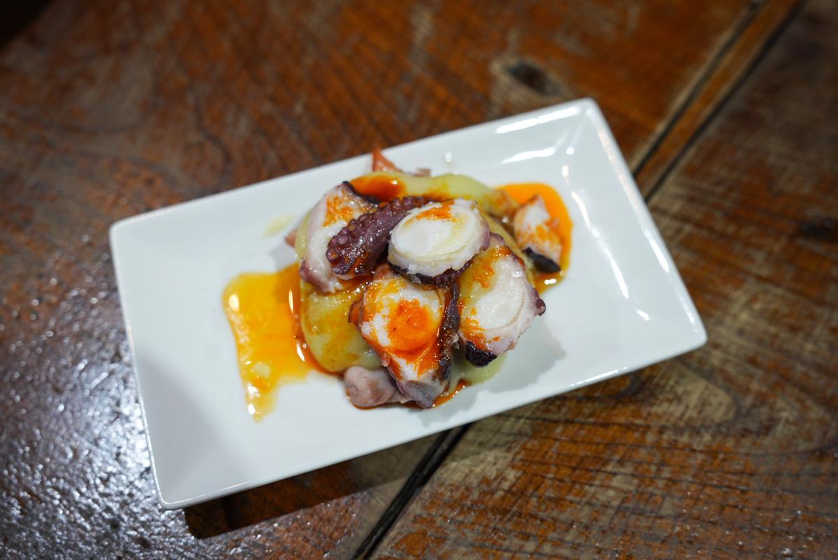La tapa Montadiños de pulpo del restaurante Costa da Égoa