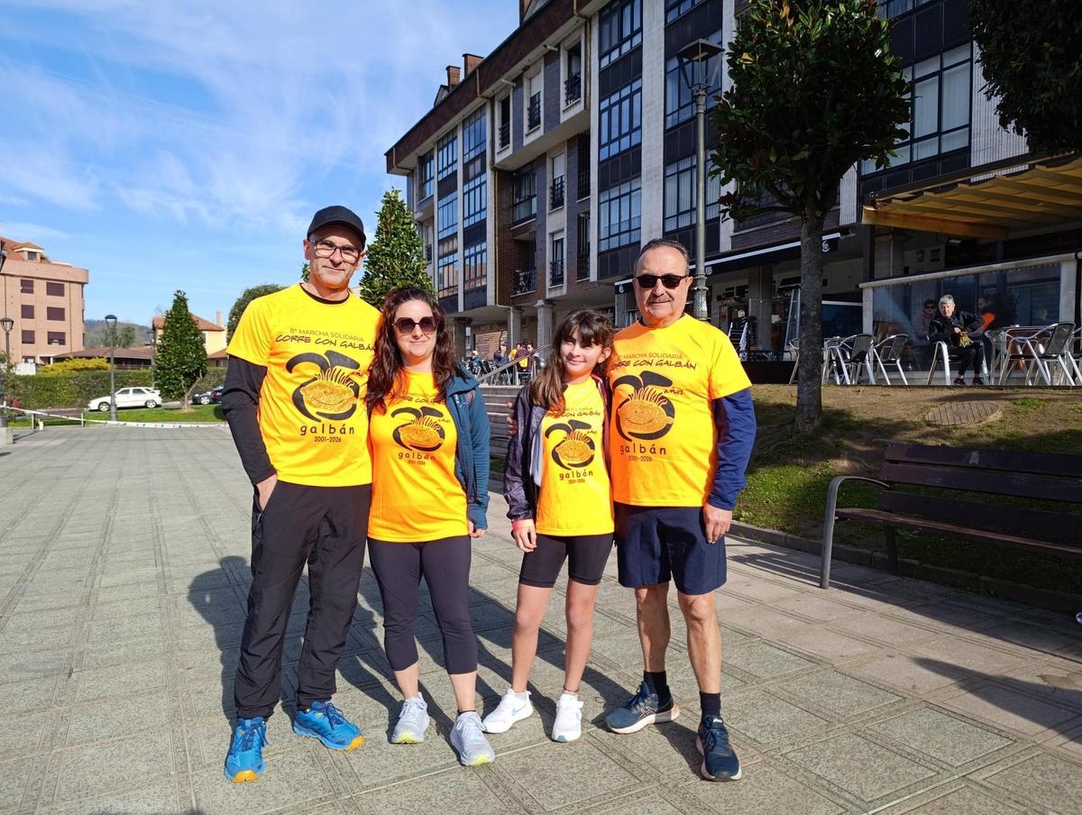 Por la izquierda, Fernando Fernández, Sheila Portilla, Ana Fernández y Agustín Portilla.