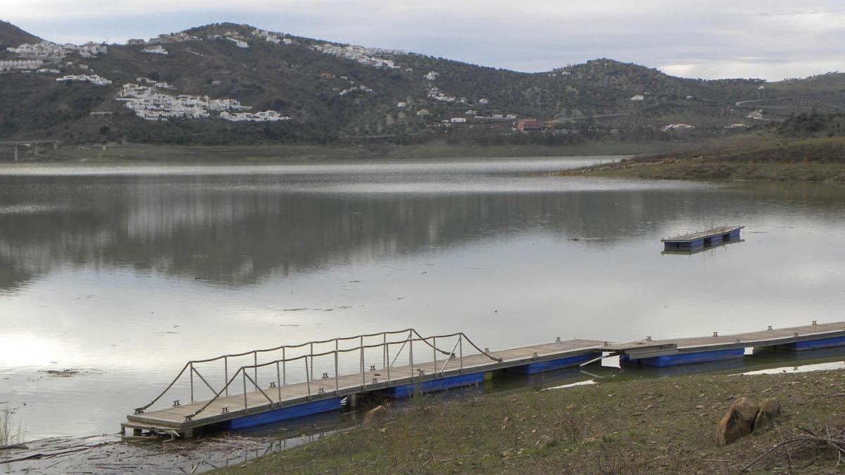 El embalse de la Viñuela es el que en peor situación se encuentra, tan solo al 34% de su capacidad.