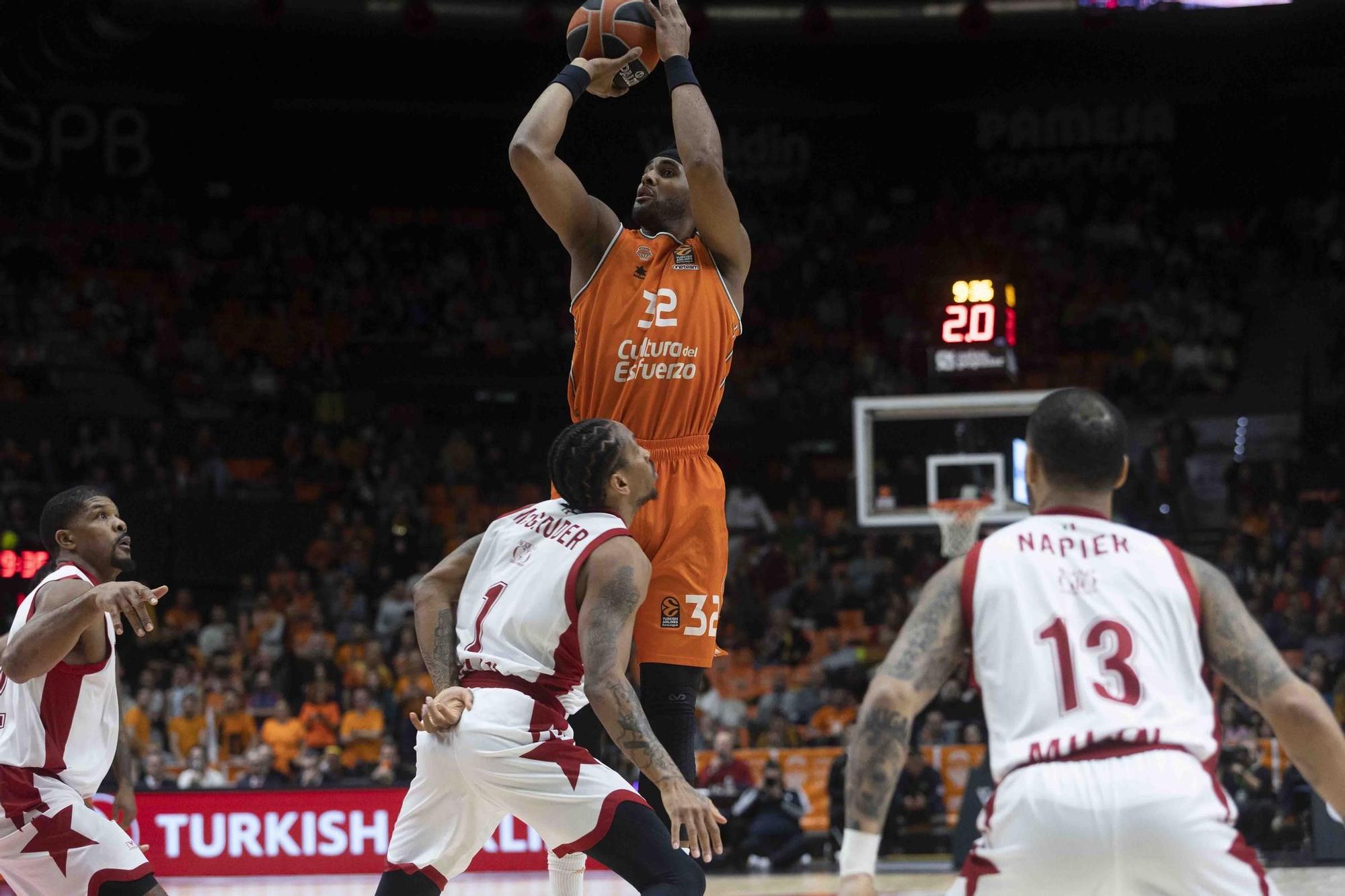 Partido de Euroliga Vlc Basket - EA Milán