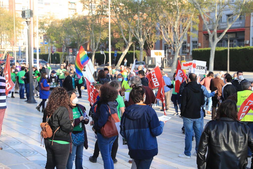 Protesta de la Marea Verde en Cartagena