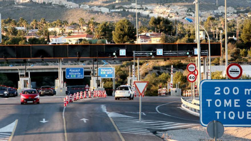 La autopista AP-7, a su paso por Benidorm.