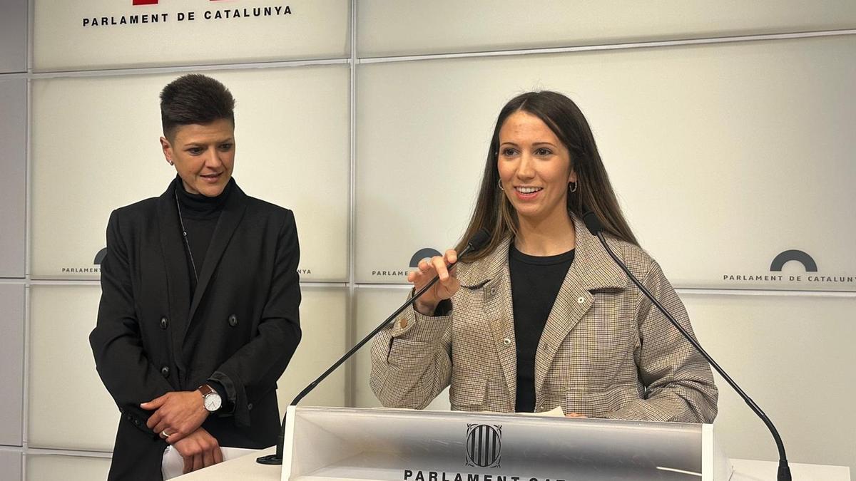 Natàlia Figueres (esquerra) i Judith Toronjo.