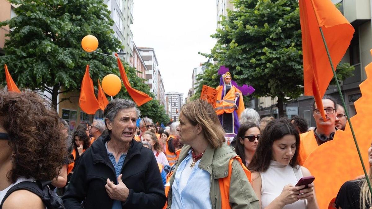 Tomé en una manifestación por la vivienda.