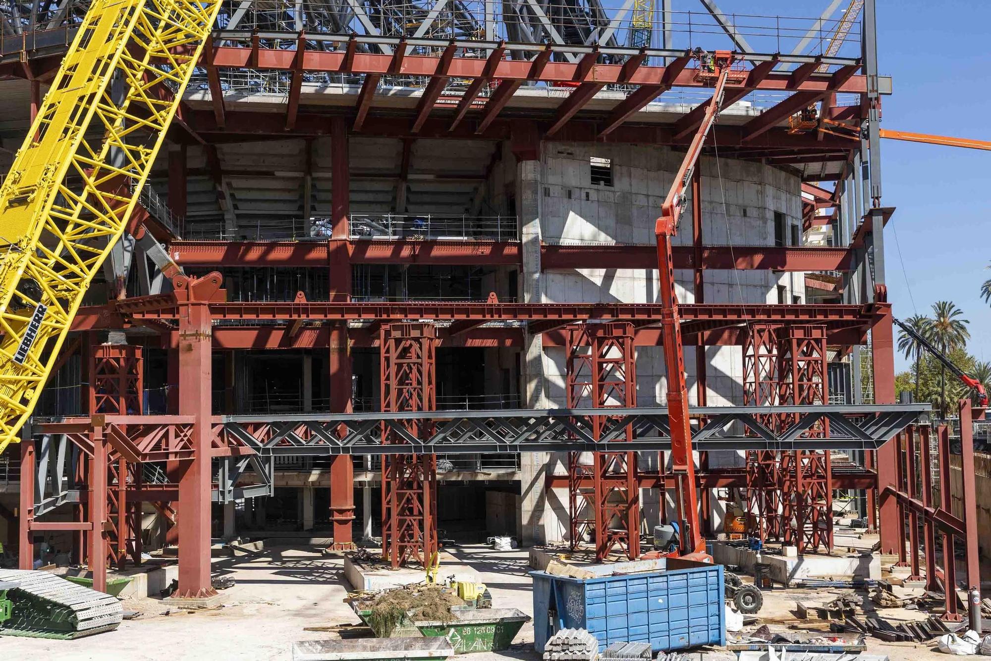 Obras pabellón Roig Arena