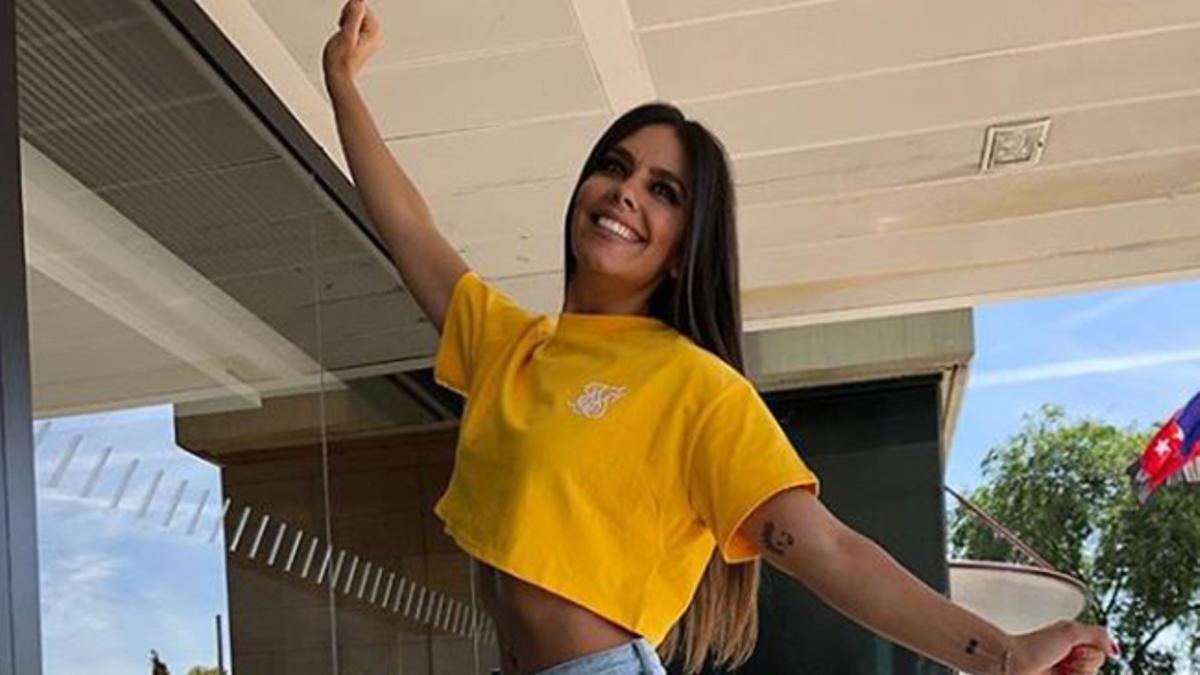 Cristina Pedroche posando de manera divertida en su cuenta de Instagram