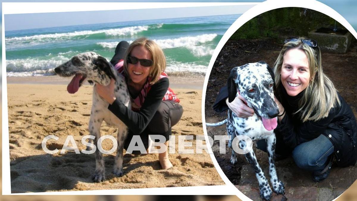 Amante de los animales, estudió veterinaria. Sandra, junto a un dálmata que tuvo años antes de su desaparición.