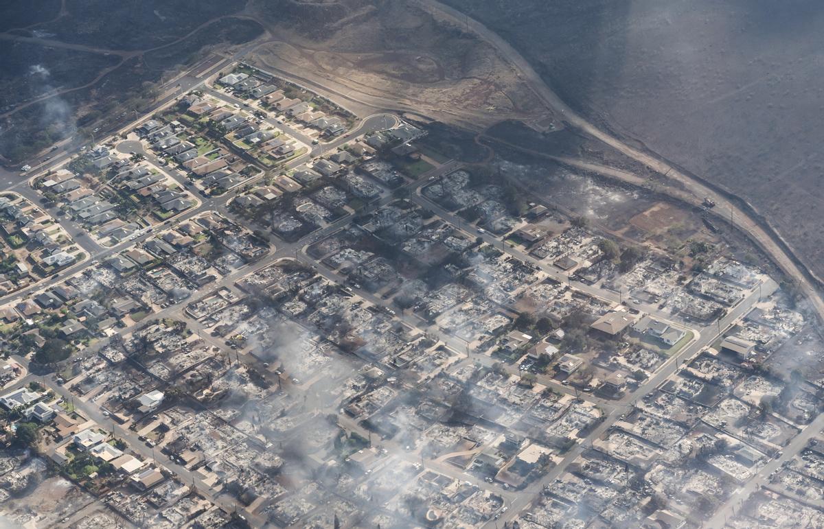 Incendios en la isla de Maui, en Hawái