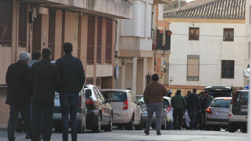 Momento de la detención del maltratador el pasado miércoles en Requena.