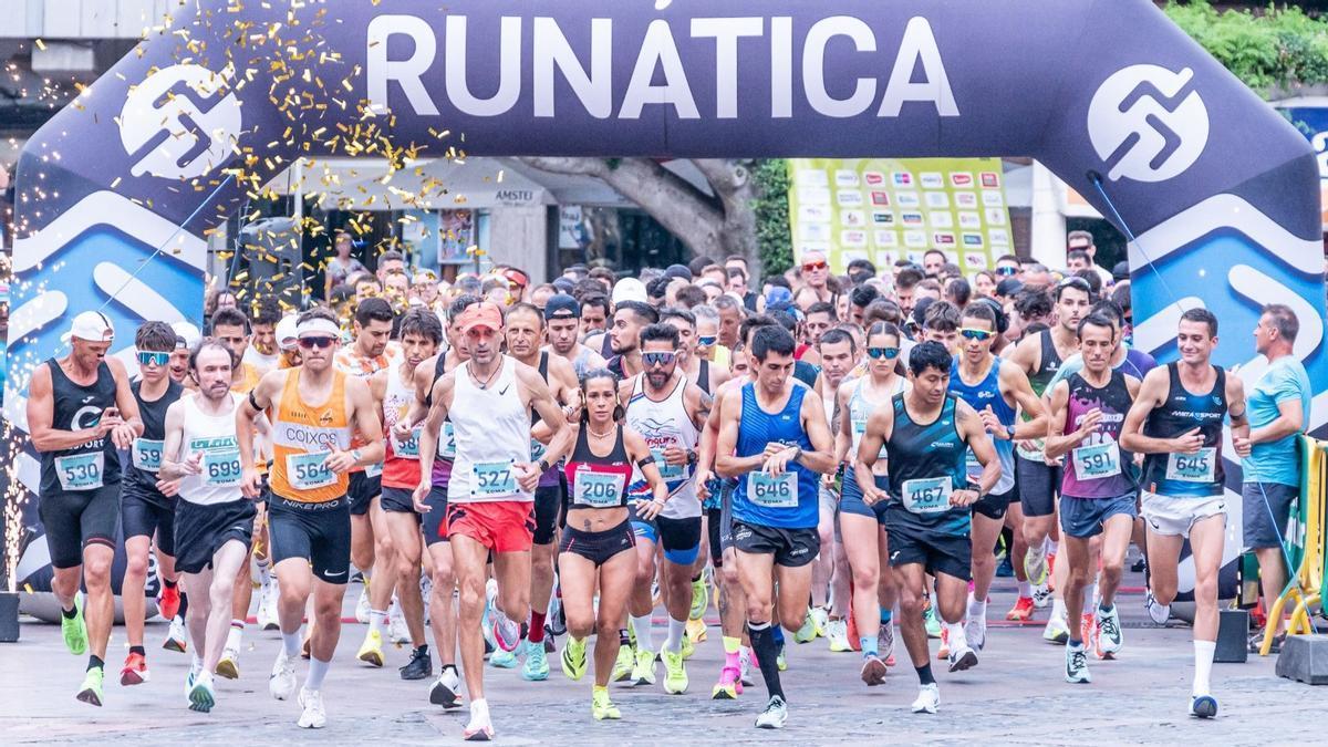 Salida de los corredores que participaron en la prueba.