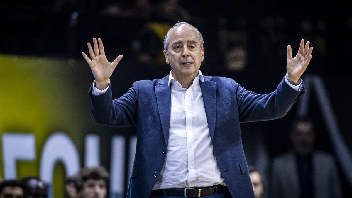 Txus Vidorreta, durante el duelo de semifinales frente al Galatasaray.