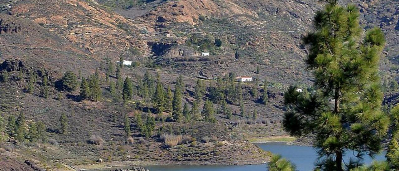 Imagen de la Presa de Chira, en Gran Canaria.