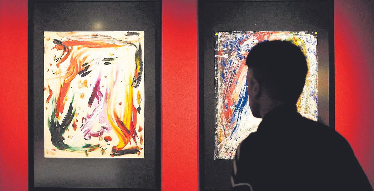 A l’esquerra, la pintura que Kerouac va dedicar a Truman Capote.
