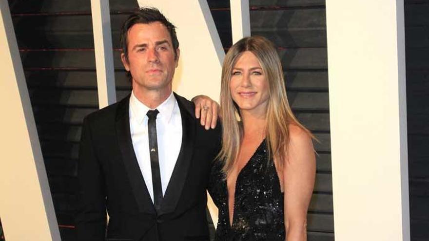 Justin Theroux y Jennifer Aniston, cuando eran pareja.