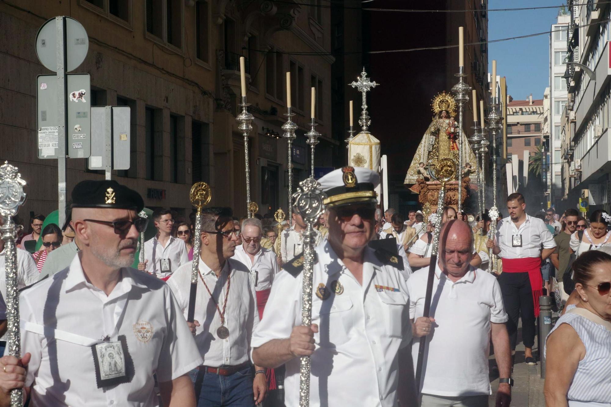La procesión de la Virgen del Carmen Coronada de El Perchel, en imágenes